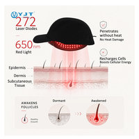 Gorra Láser LLLT de 272 Diodos OEM ODM, Batería de Larga Duración de 5200 mAh, Inalámbrica, Terapia de Luz Roja de 650 nm, Gorro para la Pérdida y Crecimiento del Cabello