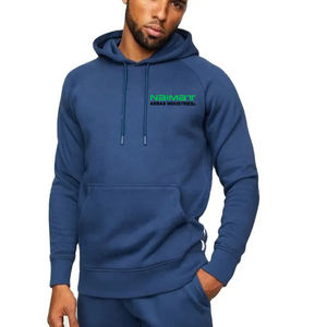 Ensemble de jogging pour homme en molleton personnalisé, 70% coton, 30% polyester, coupe régulière, 220g, respirant, sweat-shirt et pantalon de jogging pour l'entraînement hivernal - Product Image 1