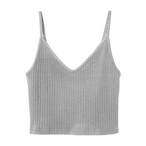 Camiseta corta de punto para mujer, camisola de Color sólido sin mangas, Top OEM fino de verano, ropa informal personalizada con frente, suministro de fábrica de Bangladesh - Product Image 3