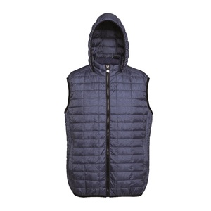 Gilet OEM pour hommes avec logo personnalisé Gilet d'extérieur rembourré matelassé sans manches Manteau Gilet de printemps Gilet pour hommes - Product Image 4