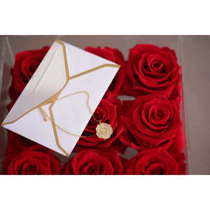Lennox Sixteen Eternal <b>Rose</b> Gift <b>Box</b> Romantic Square <b>Box</b> for Birthday Anniversary Mother's Day or Valentine's Day Gifts - Product Image 5