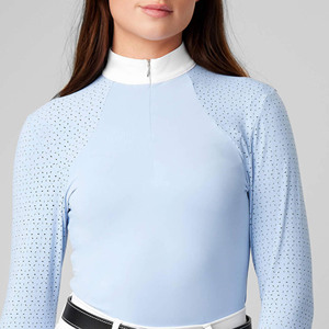 Haute qualité personnalisable femmes équitation spectacle chemises couche de base haut en gros vêtements équestres chemise d'équitation - Product Image 1