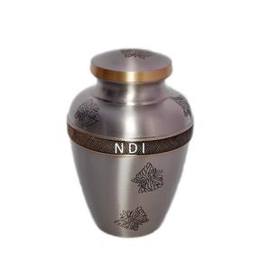 Urnas de cremación de cenizas para adultos de la mejor calidad de último diseño para cenizas plata antigua brillante acabado Metal cremación estilo moderno - Product Image 2