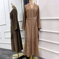 Nouvelle Robe Abaya Musulmane pour Femmes, Modèle Personnalisé ODM, Anti-Plis, Séchage Rapide, Légère et Respirante, Automne/Printemps