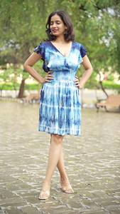 High Quality Floral Boho Gypsy Tie-Dye Washable Mini Short <b>Kaftan</b> Women Elegant Summer <b>Beach</b> <b>Dress</b> Woven Plus Size Eco-Friendly - Product Image 5