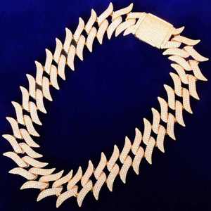 Strong Lock <b>Men</b> Chain <b>Necklace</b> Stainless Steel <b>Gold</b> Color Durable Design - Product Image 2