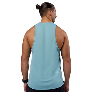 <b>Singlet</b> Cut Out Vest Custom Loose Fit High Quality Fitness Streetwear Gym <b>Running</b> Sports Trendy Plain Logo Athletic Tank Top - Product Image 3