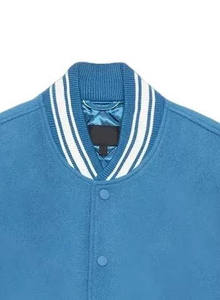 Veste universitaire classique en laine pour homme, respirante, grande taille, streetwear, veste d'hiver chaude pour homme en polyester avec doublure en satin - Product Image 5