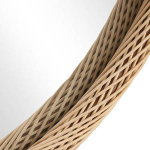 Cadre rond en bambou Accent miroir mural pour l'utilisation de la vanité - Product Image 3