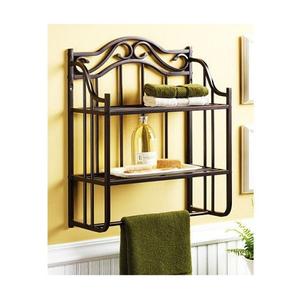 Estante de Baño de Madera y Hierro de 2 Niveles Hecho a Mano, Tamaño y Forma Personalizados, a un Precio Asequible - Product Image 5