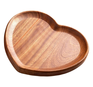 Wooden <b>Tray</b> Heart & <b>Circle</b> Shaped for Jewelry New Latest Design <b>Tray</b> in Natural Finished for Whole Sale Prices in Best Quality - Product Image 3
