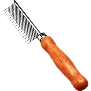 Toilettage pour animaux de compagnie peigne à puces chien perte de manche en bois dents de fer simples respectueux de l'environnement - Product Image 2