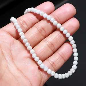 Lunar Whisper Pretty Moonstone Beads Collar Piedras preciosas llamativas naturales para joyería elegante hecha a mano y estilo celestial - Product Image 3