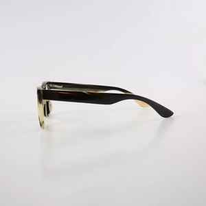 แว่นกันแดดทรงเรขาคณิตทำจากเขาควายธรรมชาติ สัมผัสเหมือนจริง คุณภาพสูง ทนทาน สำหรับผู้ชายและผู้หญิง ทำด้วยมือ ปรับแต่งได้ - Product Image 4