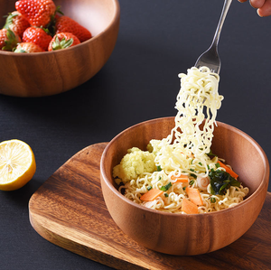 Decorative wooden Serving <b>Bowls</b> Food Storage Real Acacia Eco Friendly Serving <b>Bowl</b> at Wholesale Prices by crescent crafts - Product Image 6