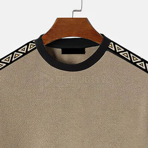 T-shirt à manches courtes personnalisé pour homme, 100% coton, respirant, décontracté, pour l'été, design personnalisé, couleurs personnalisées, logo personnalisé - Product Image 3