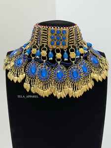 OEM/ODM Customized Vintage Stainless Steel Afghan Kuchi <b>Jewellery</b> <b>Sets</b> Wedding Wear Tikka Earrings Necklace for <b>Women</b> Parties - Product Image 2