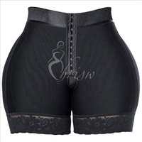 Shorts Remonte-Fessiers avec 3 Rangs de Crochets Gainant Femme Colombien Ceinture Amincissante Short Sculptant Contrôle Abdominal Fesses Relevées Corps