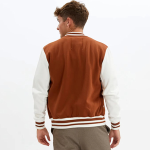 Veste de baseball Slim Fit College pour hommes Varsity Letterman Bomber manches en laine vêtements d'extérieur d'hiver sur mesure modernes - Product Image 6