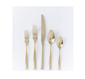 Juego de Cubiertos de Última Moda, 4 Piezas, Color Cobre Metálico, Acero Inoxidable, para Comedor y Restaurantes, Tenedor, Cuchillo y Cuchara - Product Image 3