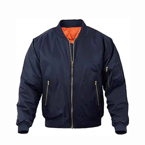 OEM chaqueta de bombardero chaqueta de invierno con cremallera frontal al por mayor nuevo diseño chaquetas de bombardero de invierno para los hombres - Product Image 4