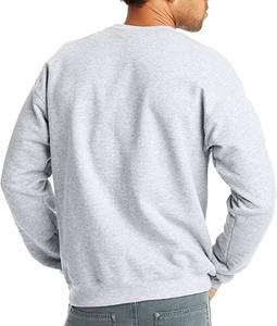 Sudadera de cuello redondo a rayas bordadas personalizadas, ropa de calle informal, jersey de lana en blanco, sudadera para hombre - Product Image 3