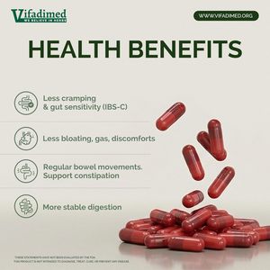 Complément Alimentaire Vifadimed Rhubarbe pour Adultes, 45 Capsules pour la Santé du Côlon et de l'Intestin - Product Image 5