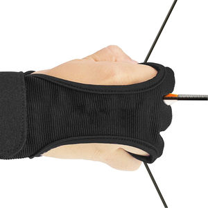 Archers Archery Leather Touchscreen Gloves Three-Finger Right Hand Premium Cowhide Leather Gloves for Durable Comfortable Bow - Product Image 5