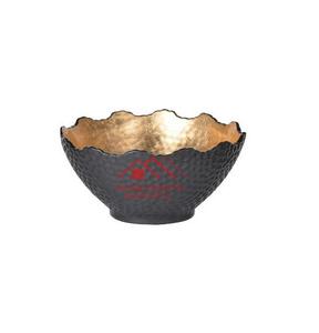 Hammed Design Venta caliente Tono negro y dorado Acabado Mesa de metal Cuenco de metal decorativo - Product Image 1