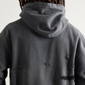 Vente en gros 100% coton Sweats à capuche délavés à l'acide pour hommes Style vintage Sweats à capuche délavés à l'acide pour hommes - Product Image 6