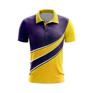 Personnalisé entièrement imprimé uni coton polyester spandex séchage rapide respirant sport golf hommes uniformes travail polo à manches courtes - Product Image 3