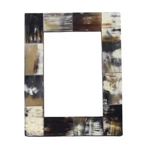 Factory Direct Supply New Arrival Ox Buffalo Horn Picture Photo <b>Frame</b> Natural Horn Handcrafted Wall Decors - Product Image 1