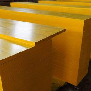 Waterproof Formwork Plywood Shuttering Triply Panel | Yellow <b>Three</b>-ply Wood Formwork Board 27x500x2500mm 3 Ply Shuttering Panel - Product Image 4