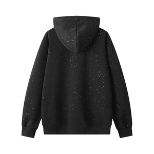 Sweat à capuche personnalisé avec strass haute qualité diamant embelli scintillant Vintage 100% CottonHoddies fabricant de <span class=keywords><strong>vêtements</strong></span> pour hommes - Product Image 2