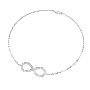 Rikhava 14K diamant délicat bracelet à breloques de mode beau pour les mariages fiançailles occasions spéciales - Product Image 2