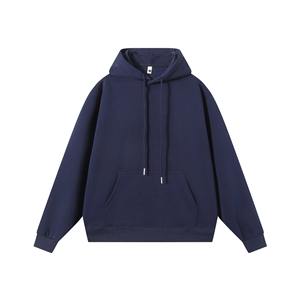 Sudadera con capucha de gran tamaño unisex Sudadera de algodón 100% con capucha con cordón y bolsillo de canguro Color sólido - Product Image 2