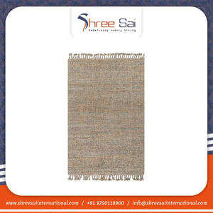 Alfombra de yute tejida a mano, juegos de alfombras de lujo ecológicas, tamaño personalizado, alfombra de picnic bordada a granel de fábrica de fabricantes indios - Product Image 3