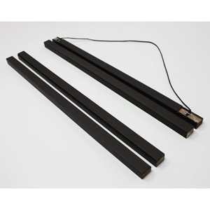 Paire de bandes magnétiques pour affiches en MDF noir de 92,5 cm, accessoires d'affichage - Product Image 5