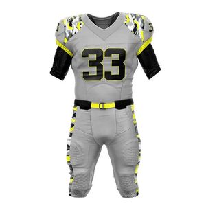 Uniforme de Fútbol Americano en Oferta, Conjunto Deportivo de Alta Calidad, Pantalón Corto 100% Poliéster, Talla XL, Impresión Personalizada con Nombre del Equipo, Servicio OEM/ODM - Product Image 1
