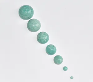 Natural Amazonite Rounds Cabochons 3 mm To 20 mm Round Cabochon Loose Gemstone Green Amazonite For Jewelry and Crafts