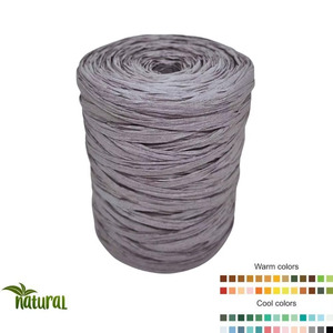 Qualité organique MIYAGO raphia fil doux fibre de bois naturel écologique coloré ruban artisanal pour coudre broderie 100g rouleau - Product Image 6