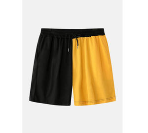Offre Spéciale shorts respirants lourds hommes ensemble Logo personnalisé séchage rapide évacuation de l'humidité entraînement couleur unie ensemble d'été - Product Image 4