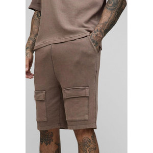 Top qualité sur mesure décontracté hommes Shorts 100% coton multi-poches Cargo cordon taille respirant Shorts pour hommes - Product Image 3