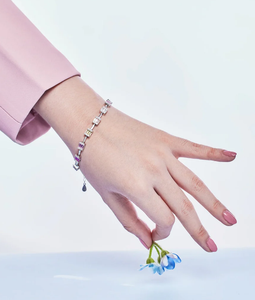 Dainty <b>Charming</b> Emerald Cut Daily <b>Bracelet</b> Tennis <b>Bracelet</b> <b>Sterling</b> 925 <b>Silver</b> Luxury <b>Bracelet</b> with Diamond - Product Image 5