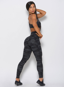 Leggings ajustados de alta calidad con estampado de camuflaje para mujer - Product Image 3