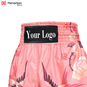 กางเกงขาสั้นมวยไทยพิมพ์ลายสำหรับต่อยมวย/ชกมวยไทย - Product Image 3