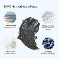 Venta caliente 100% Máscara del Mar Muerto 240gm cuidado facial para todo tipo de piel disponible a precio al por mayor con logotipo personalizado