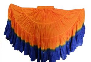 American France 2025 Festival Gypsy Boho Handmade Cotton 25-Yard Belly Dance Flare Skirt Plus Size Woman Professional Wear - Product Image 4