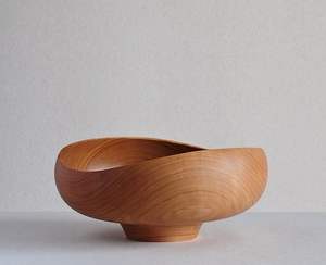 Bol de service en bois écologique, fabriqué en bois massif pour une utilisation quotidienne en cuisine, décoration de fête et options personnalisables - Product Image 3