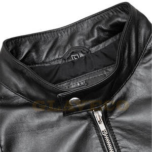 เสื้อแจ็คเก็ตหนังผู้ชายสำหรับฤดูหนาว ผลิตในปากีสถาน คอตั้ง พร้อมโลโก้ด้านหน้า สวมใส่สบาย เหมาะสำหรับกิจกรรมกลางแจ้ง สำหรับผู้ใหญ่ - Product Image 6